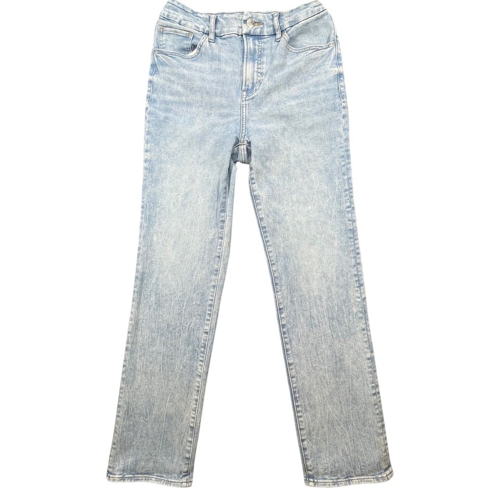 Express Light Wash 90s Slim High Rise Flexx Hyper Stretch Jeans Womens M 6/8/10